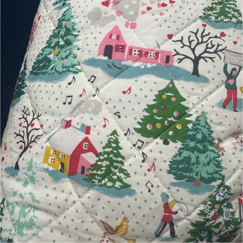 CATH KIDSTON queen size quilt! Fun winter scene-unique & oh so darling! zoom in